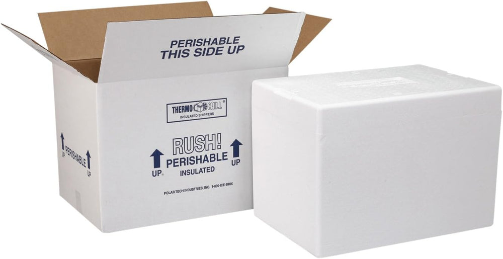 Polar Tech 227C Thermo Chill Insulated Carton with Foam Shipper, Medium, 15.5...