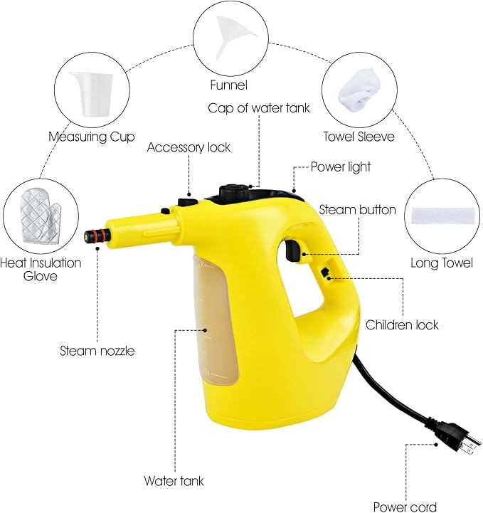 COSTWAY Handheld MultiPurpose Steam Cleaner - Image 9