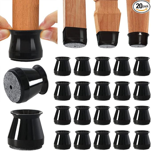 BUMACO 20Pcs Chair Leg Floor Protectors Chair Leg Protectors by BUMACO