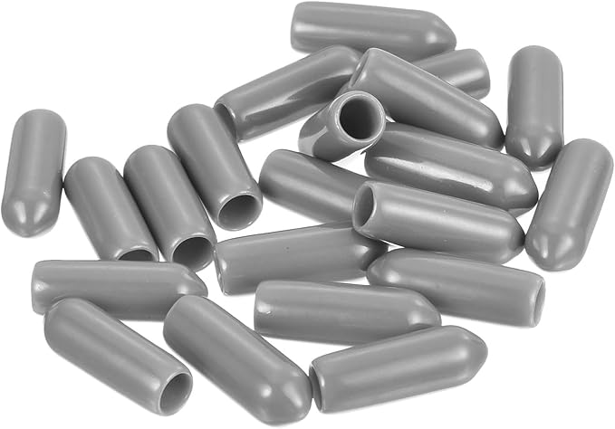 uxcell 20pcs Rubber End Caps Protective Caps 4.5mm ID Vinyl PVC Round Tube Bolt - Image 4