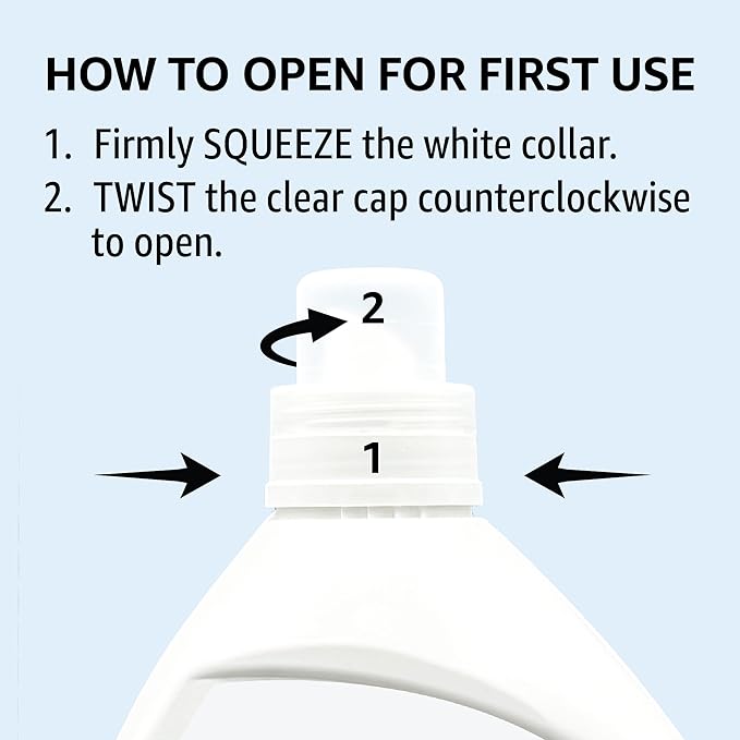 Amazon Basics Concentrated Liquid Laundry Detergent, Free of Perfumes & Clear - Image 8