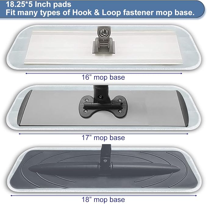 Microfiber Mop Replacement Pads 18 Inch Compatible - Image 5