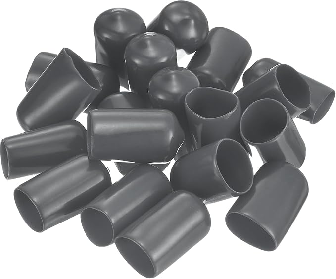 uxcell 20pcs Rubber End Caps 12.5mm ID Vinyl Round Tube Bolt Cap Cover Thread - Image 4