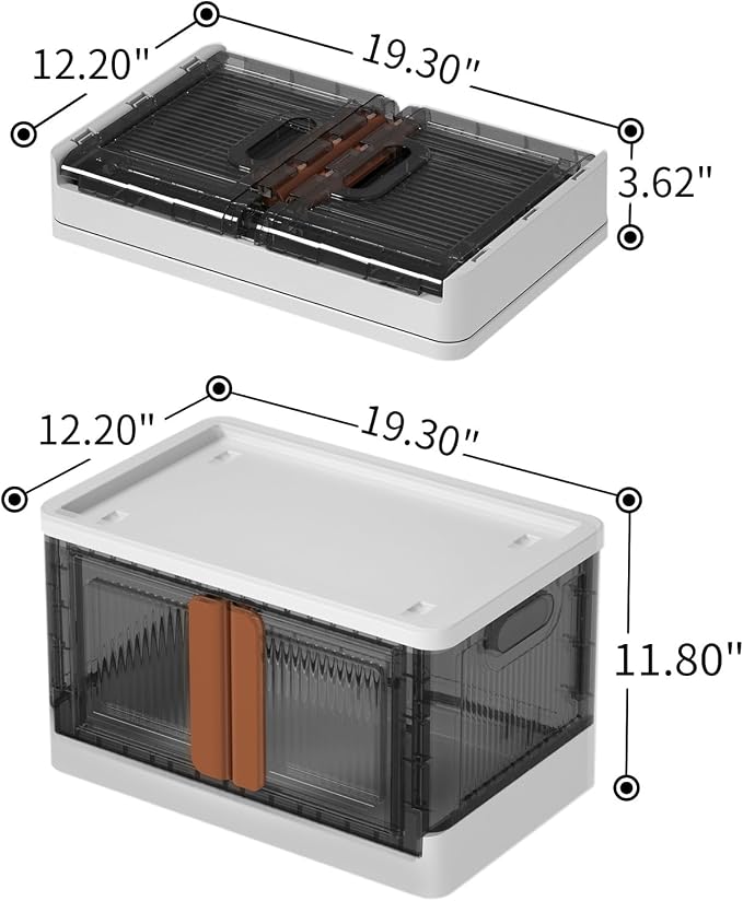HAIXIN Plastic Storage Containers, Stackable Closet Organizers and Storage - Image 6