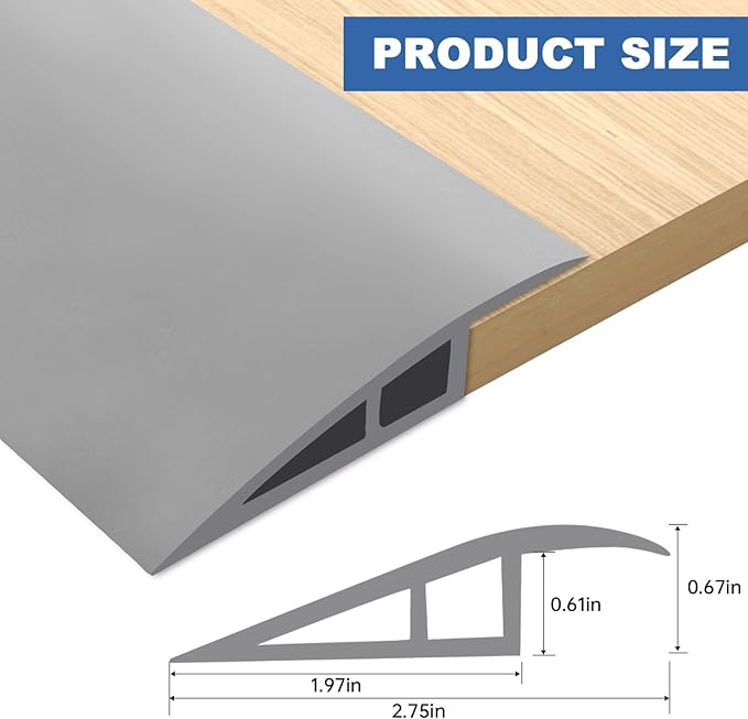 Vinyl Door Threshold Flooring Transition Strip Self Adhesive Carpet Edging Strip - Image 2