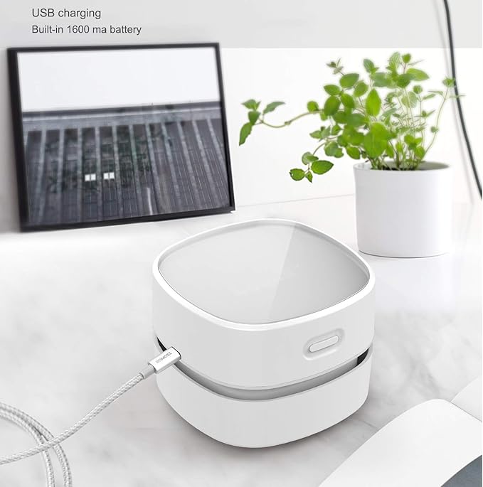 ODISTAR Desktop Vacuum Cleaner, Mini Table dust Sweeper Energy Saving - Image 2