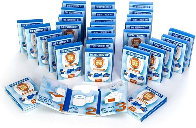 The Restroom Kit Great for Travel Portable Disposable Oversized Toilet Seat - Image 6