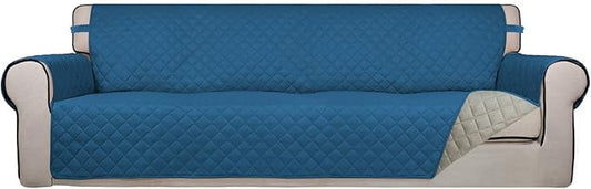 PureFit Reversible Quilted Sofa Cover, Water Resistant Slipcover Furniture by PureFit