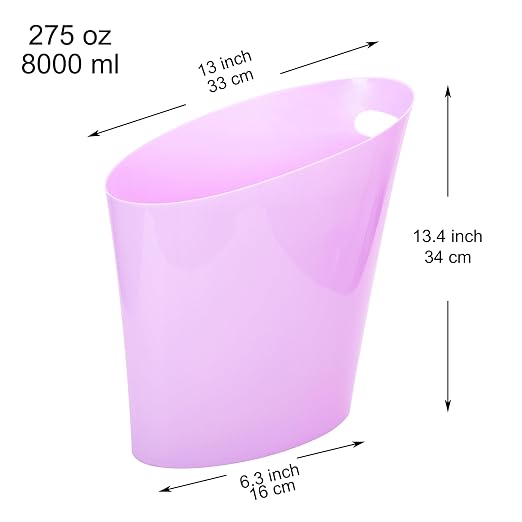 Youngever 2 Gallon Slim Trash Can, Plastic Garbage Container Bin, Small Trash - Image 2