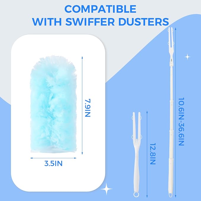 30 PCS Disposable Dusters Refills, 360 Degree Microfiber Duster Refills Kit - Image 4