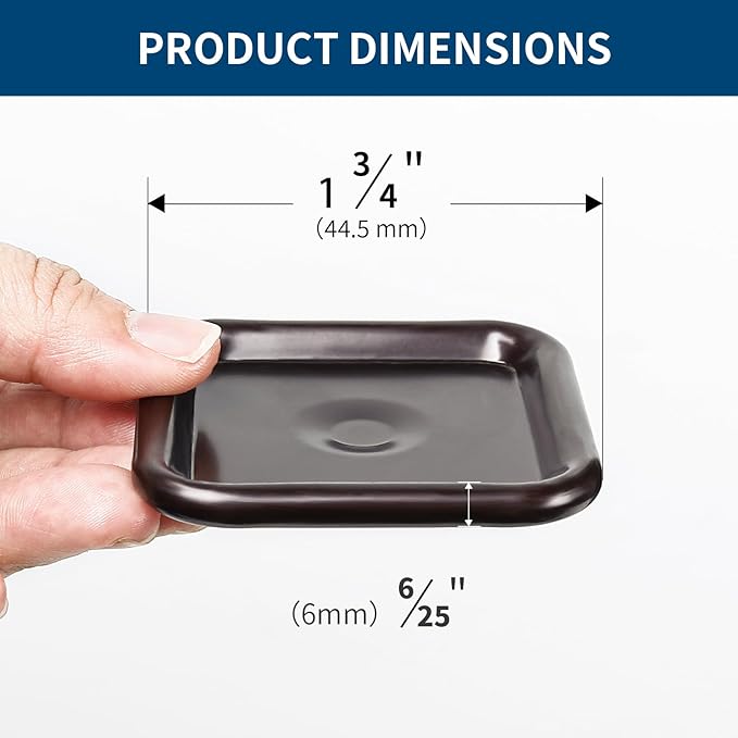 Ezprotekt 1 3/4" Square Non Slip Furniture Pads - Image 3