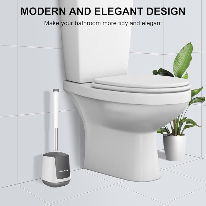 SetSail Toilet Brush 3 Pack Toilet Bowl Brush and Holder Toilet Cleaner Brush - Image 7