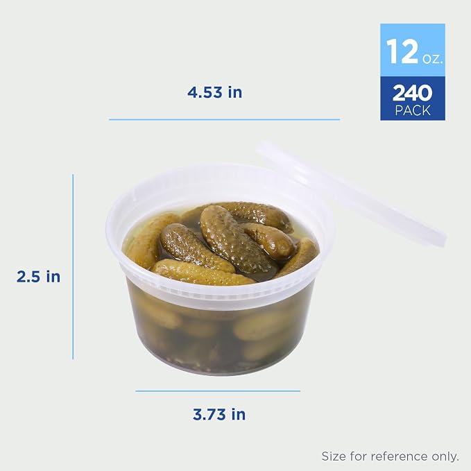 Karat Clear PP Injection Molded Round Deli Containers - Image 3