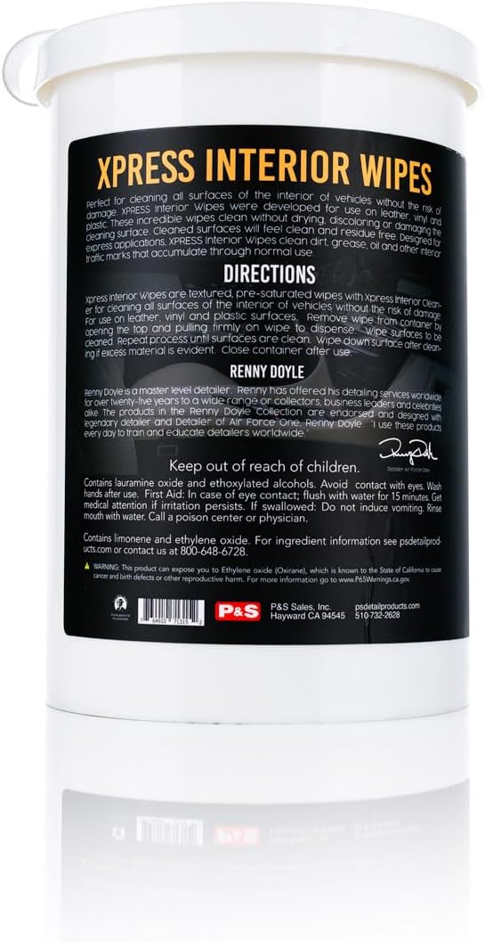 P&S - XPRESS Interior Wipes - Versatile All-in-One Cleaning Wipes - Image 2