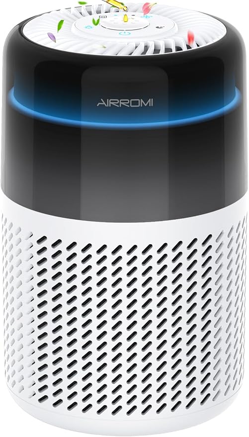 AIRROMI Air Purifier for Bedroom Home, HEPA Filter, Covers Upto 549 Ft² by AIRROMI