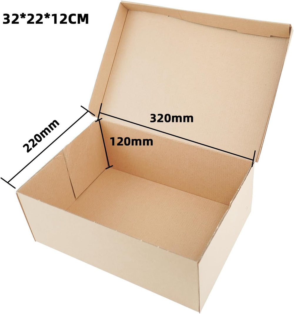STRBOXONG Cardboard Shoe Boxes with Lid, 12.6x8.66x4.7, Multi-Purpose Storage...
