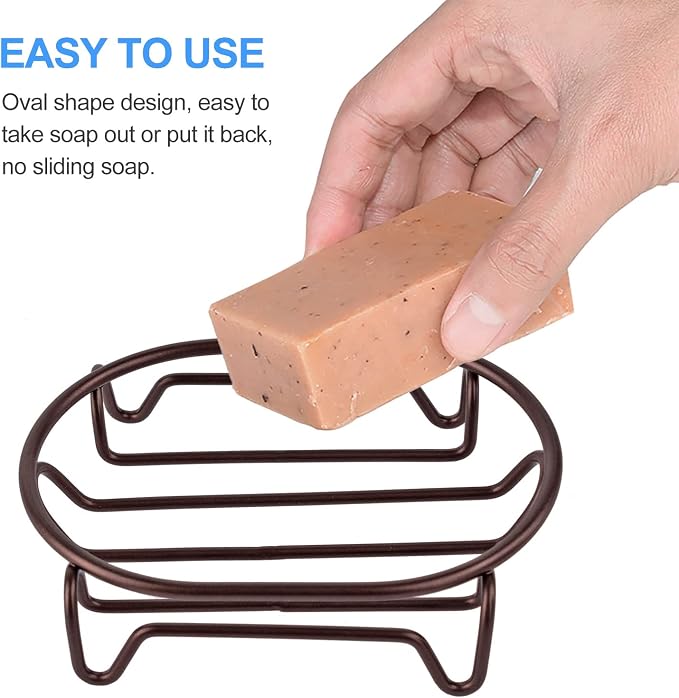 Soap Dish for Shower Bathroom Bar Soap Holder, Stainless Steel Self-draining - Image 4