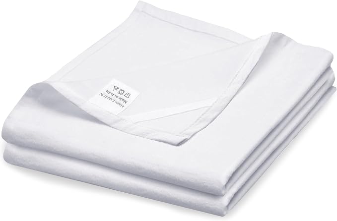 Flour Sack Towels| Tea Towel for Crafts| Kitchen Dish Cotton Blank Towel for by WHITEWRAP