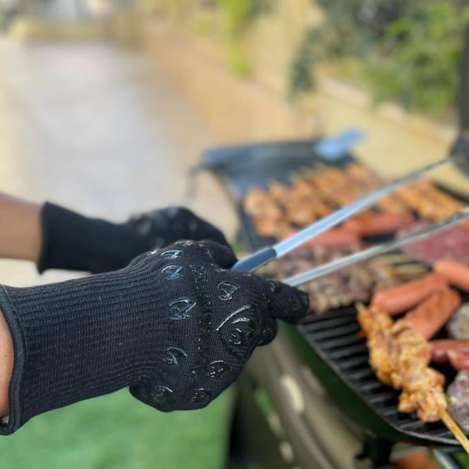Grill Armor Oven Gloves 932°F Extreme Heat & Cut Resistant Oven Mitts - Image 2