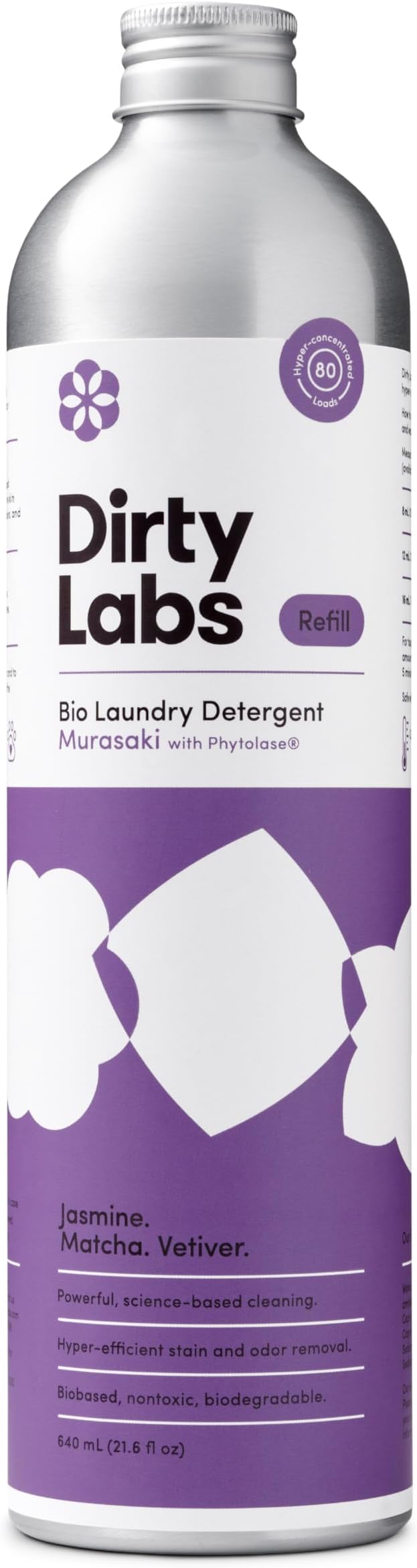 Dirty Labs | Murasaki Scent | Bio-Liquid Laundry Detergent | 80 Loads | by DirtyLabs