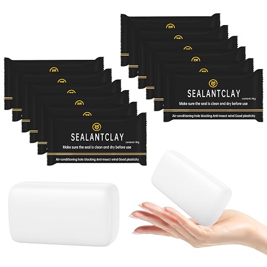12Pack Quick Repair Mud and Waterproof White Sealing Putty by ZFYOUNG