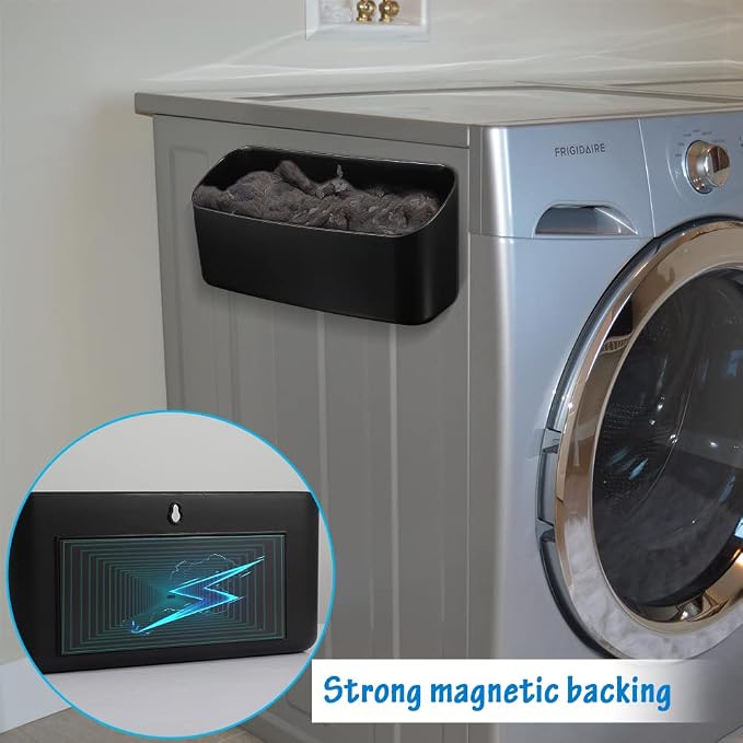 Picowe Magnetic Laundry Storage, Large Lint Holder Bin - Image 6
