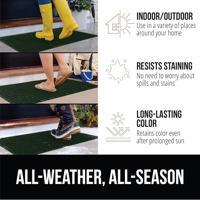 GORILLA GRIP Front Door Mat, Indoor Outdoor Ultra Absorbent HydroAbsorb Doormat - Image 6