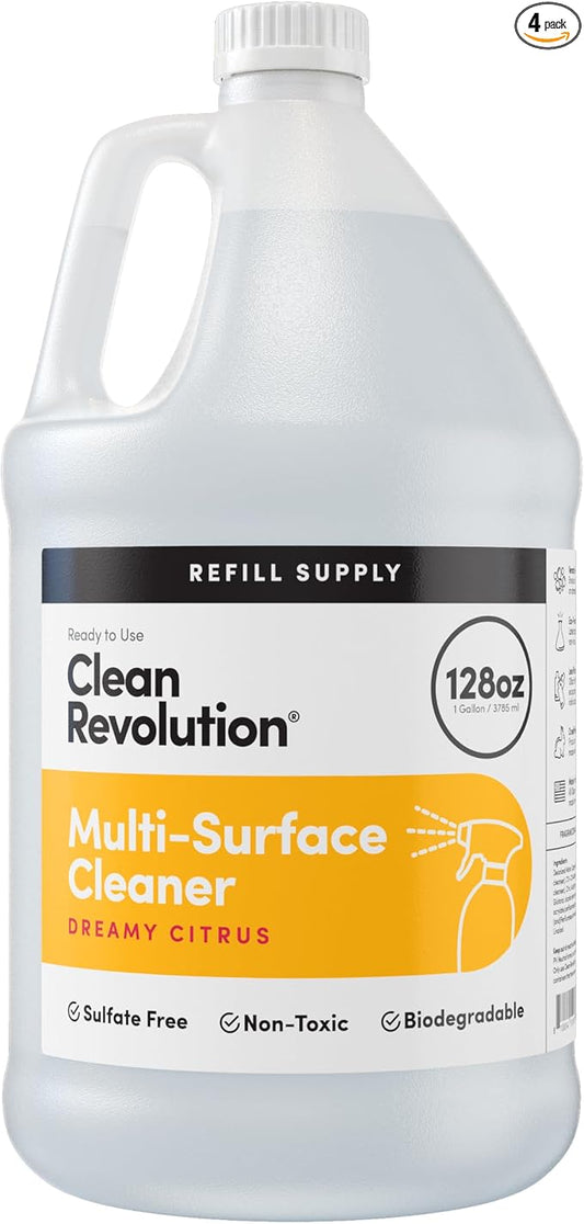 Clean Revolution Multi Surface Cleaner Refill Supply, Eco-Friendly & Plant-Based by CleanRevolution