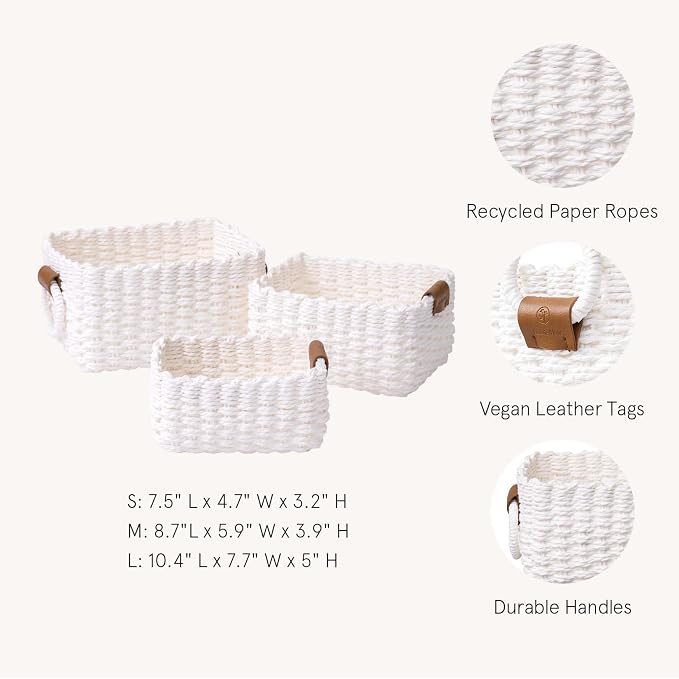 LA JOLIE MUSE Woven Storage Baskets - Image 4