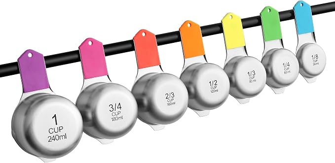 Spring Chef Magnetic Stainless Steel Measuring Cups, Kitchen Tools - Image 9