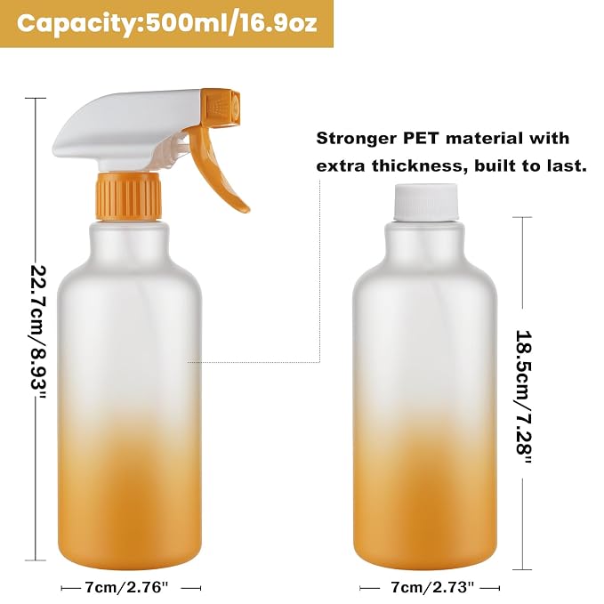 Spray Bottles 16.9oz/500ml Plastic Spray Bottle - Image 3