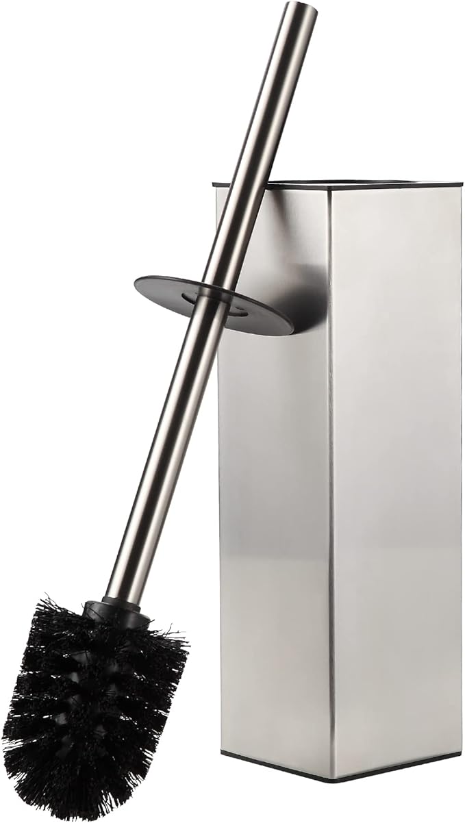 BGL Toilet Brush Holder Freestanding, Brushed Nickel, 304 Stainless Steel - Image 2