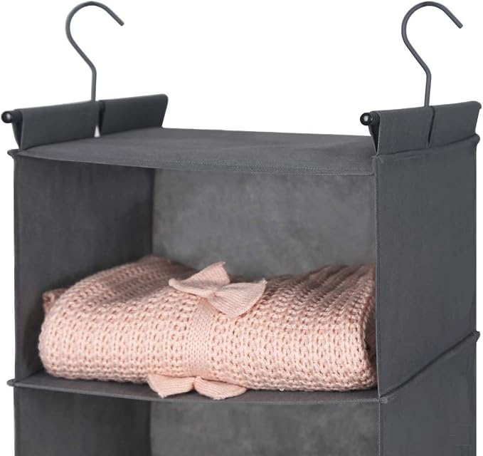 MAX Houser 6 Tier Shelf Hanging Closet Organizer, Closet Hanging Shelf - Image 7