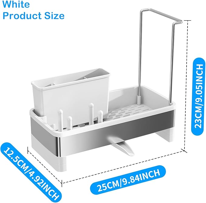 Sponge Holder for Kitchen Sink, Sink Caddy Organizer - Image 5