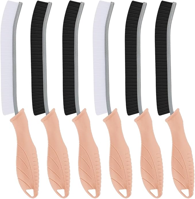 Hard Bristle Crevice Cleaning Brush-Thin Gap Scrub Brush, Small Cleaning Brush by TQRR