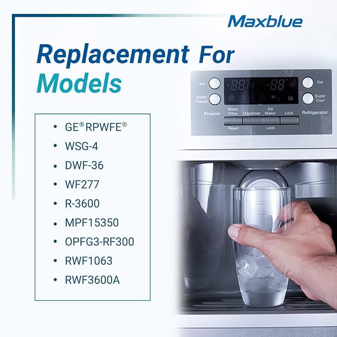 Maxblue Replacement for GE® RPWFE®, RPWF Refrigerator Water Filter, Compatible - Image 5