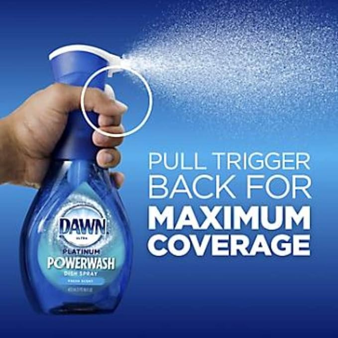 Dawn Platinum Powerwash Dish Spray Soap, Fresh Scent Refill- 16oz - Image 6