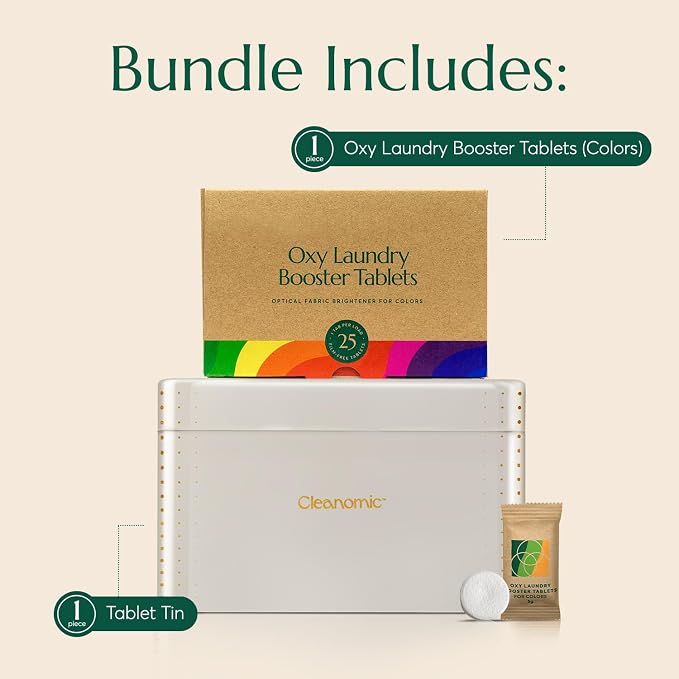 Cleanomic Oxy Booster Tablets and Tablet Tin Bundle - Image 6