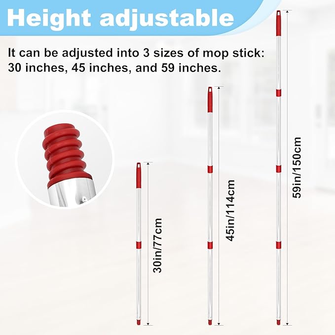 Mop Handle for Ocedar, Spin Mop Replacement Handle Compatible - Image 2