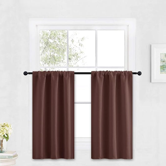 RYB HOME Small Curtains Blackout by RYBHOME