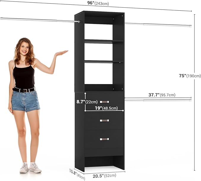 96'' Closet Organizer System - Image 7