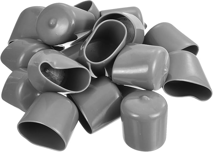 uxcell 20pcs Rubber End Caps Protective Caps 33mm ID Vinyl PVC Round Tube Bolt - Image 4
