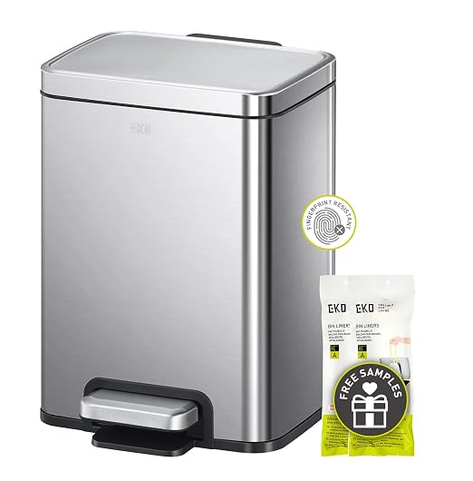 EKO Madison 6L / 1.6 Gal Bathroom Trash Can by EKO
