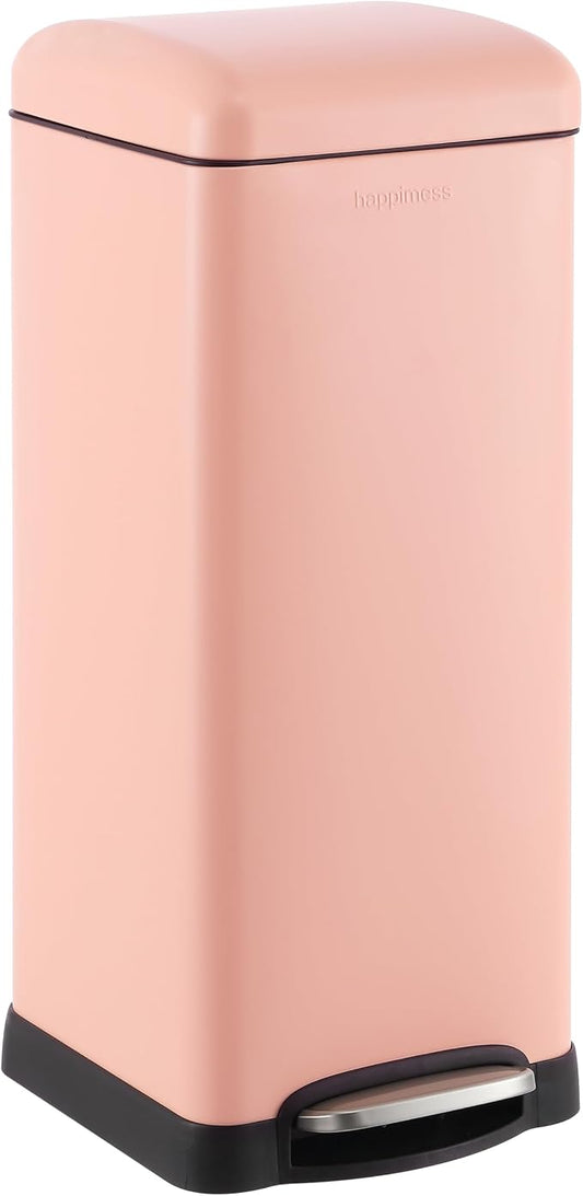 happimess HPM1007J Betty Retro 8-Gallon Step-Open Trash Can, Fingerprint by Happimess