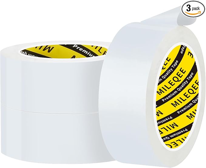 3Pack MILEQEE Window Weather Stripping Door Seal Tape White, 1in x 33FT by MILEQEE