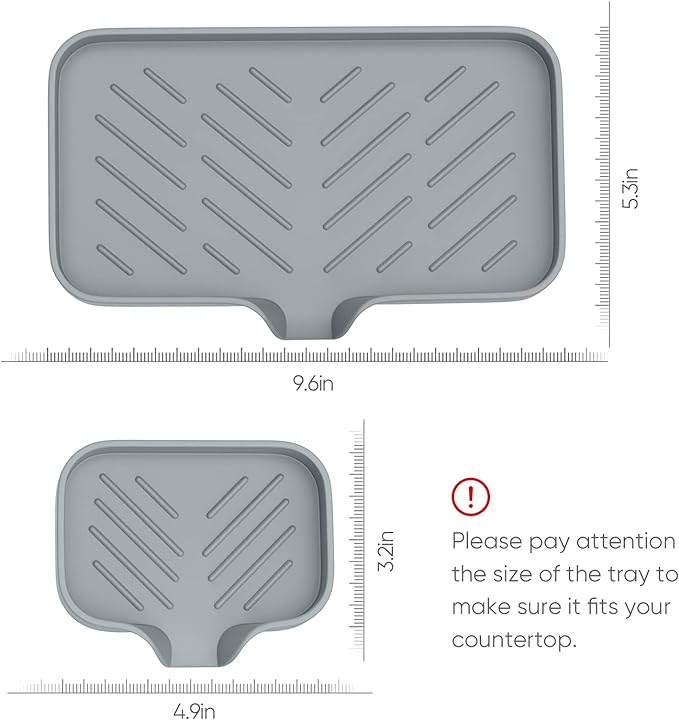 Kitchen Soap Tray, Kitchen Sink Tray Sponge Tray Kitchen Sponge Holder Self - Image 7