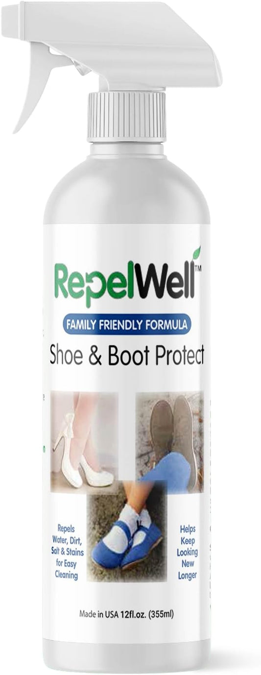 Shoe & Boot Stain & Water Repellent Eco-Friendly, Pet-Safe Spray Keeps Fabric by RepelWell