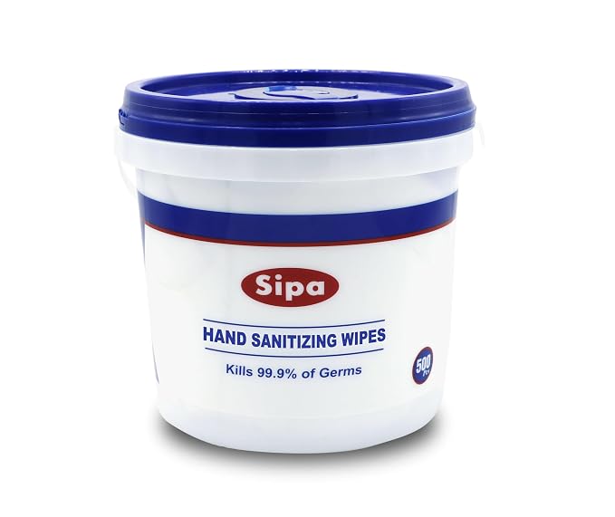 SIPA Hand Sanitizing Wipes 500 WIPES/BUCKET will Refills - Image 2