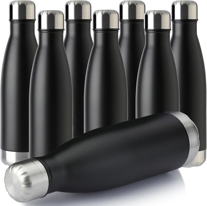 MEWAY 17oz Sport Water Bottle 8 Pack Vacuum Insulated Stainless Steel by MEWAY