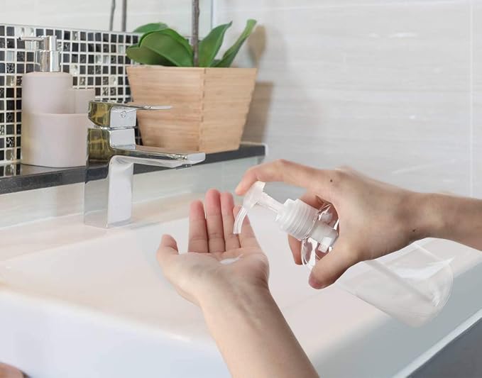Yebeauty Pump Bottle Dispenser, 4 Pack 10oz/300ml Plastic Dish Lotion Soap - Image 7